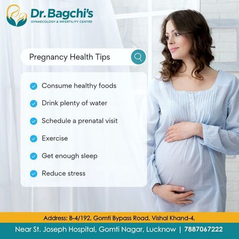 Following Are The Pregnancy Health Tips Implement & Stay Healthy 😊 ------ Talk to our fertility expert today: +91 7887067222 . . Visit: www.drbagchiivf.com . . Best Ivf Center #Drbagchiivf . . #IVFclinic #ivf #lucknow #ivfinlucknow #fertilityclinic #testtubebaby #infertilitytreatmentLucknow #infertilitytreatmentinLucknow #ivf #infertility #ivfjourney #infertilityawareness #ivfsuccess #pregnancy #ivfsupport Fertility Problems, Ivf Success, Ivf Clinic, High Risk Pregnancy, Ivf Center, Taking Care Of Yourself, Prenatal Care, Calming Activities, Healthcare Quality