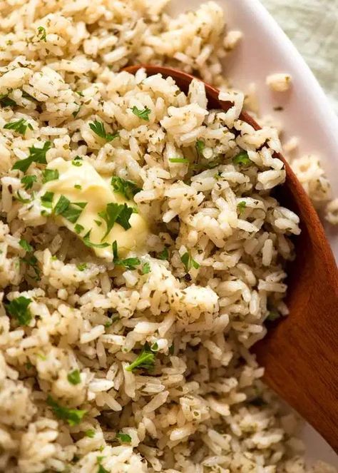 Flavored Rice Recipes Side Dishes, Flavorful Rice Recipes, Minute Rice Recipes Side Dish, Sauteed Rice, Simple Rice Recipes, Seasoned Rice Recipe, Rice Sides, Buttery Rice, Dessert Sushi