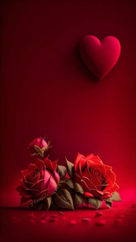 Red Roses Wallpaper, Roses Wallpaper, Lovely Flowers Wallpaper, Flower Phone Wallpaper, Flowers Wallpaper, Beautiful Flowers Pictures, Android Wallpaper, Beautiful Roses, A Heart