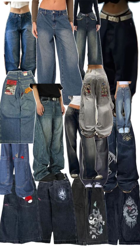 Baggy jeans love Where To Get Baggy Jeans From, Baggy Fit Women, Where To Get Baggy Jeans, Where To Buy Baggy Jeans, Y2k Baggy Outfits, Baggy Jean Fits, Skater Outfit Ideas, Fit Inspo Baggy Clothes, Baggy Y2k Outfit