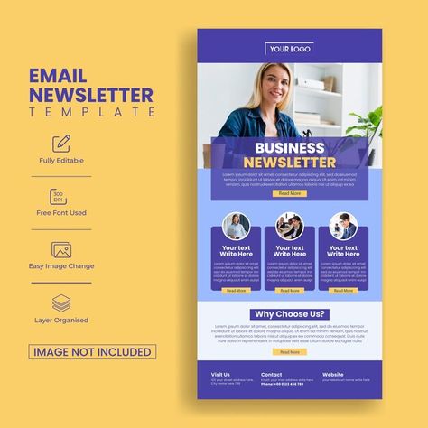 Corporate business marketing email newsl... | Premium Vector #Freepik #vector #information #news #interface #webpage Email Newsletter Template Design, Email Newsletter Template, Newsletter Template, Marketing Email, Email Template, Psd Icon, Republic Day, Business Events, Email Templates