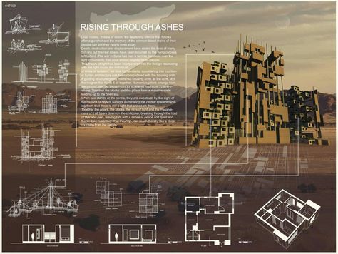 Matterbetter competition 2016 #Concept of masshousing for war torn Syria and its refugees#Light and architectural drama #mass and volume # habitat #architecture # entry SPH-A-647509 #architecturesheet #concept #sheet #composition Composition Of Sheets Architecture, Design Sheet Composition Ideas, Architectural Sheet Composition Ideas, Architecture Sheet Composition Ideas, Architecture Case Study Sheet Composition, Design Sheet Composition, Architecture Competition Sheets, Sheet Composition Architecture, Architecture Sheets Composition