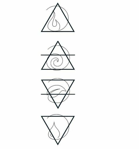 Element Signs Tattoo, 4 Elements Logo Design, Ether Element Symbol, The Elements Tattoo, Element Symbols Tattoo, Element Tattoo Ideas Symbols, Earth Element Tattoo, Earth Sign Tattoo, Four Elements Tattoo