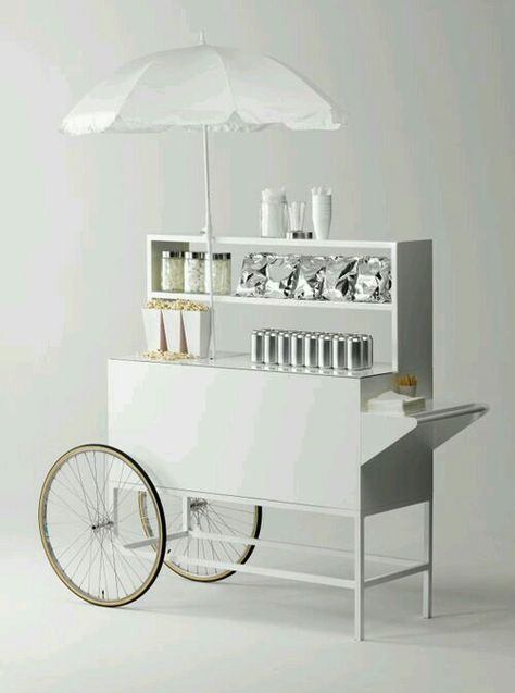 Vendor Cart, Gerobak Dorong, Gold Bar Cart, Popcorn Bar, Food Cart, Mobile Shop, Retail Space, Table Bar, Display Design