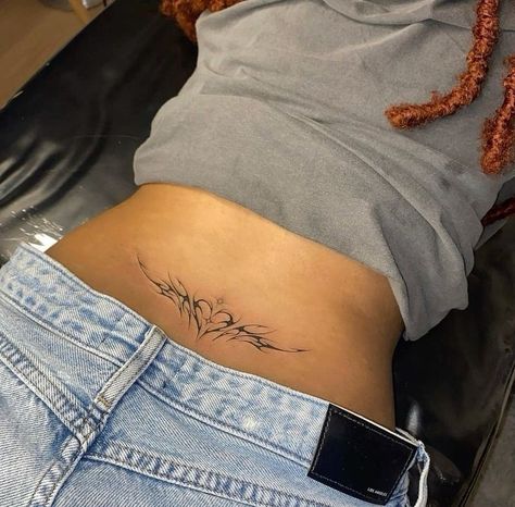 Lower Back Name Tattoos, Tramp Stamps Lower Backs, Munich Tattoo, Giant Tattoo, Lower Belly Tattoos, Cross Tattoos For Women, X Tattoo, Petite Tattoos, Tattoos For Black Skin