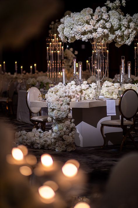 A Grand Ballroom Reception at The Post Oak Hotel at Uptown Houston | Houston Wedding Blog Uptown Houston, Hotel Wedding Receptions, Ballroom Wedding Reception, Forest Green Wedding, White Centerpieces, Ballroom Reception, Hotel Ballroom, Country Wedding Venues, Anime Items