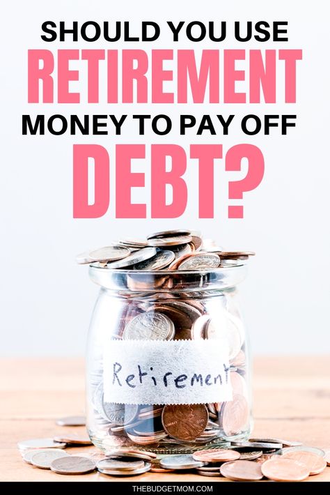 It can be very tempting to liquidate your retirement assets to pay off a big chunk of high-interest debt and wipe the slate clean. The logic SOUNDS good. But, using your retirement money for this purpose may hurt you more than help you. So, before you cash out your dedicated retirement funds, let’s take a look at why this logic is faulty. - The Budget Mom #Debt #Retirement Finance Basics, Budget Finances, The Budget Mom, Debt Plan, Retirement Calculator, Retirement Money, Personal Finance Printables, Debt Payoff Printables, Finance Lessons