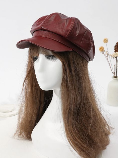 Baker Hat Outfit, Beret Aesthetic, Barrett Hat, Bakerboy Hat, Topi Baret, Beret Girl, Vintage Beret, Baker Boy Cap, Cap Outfit