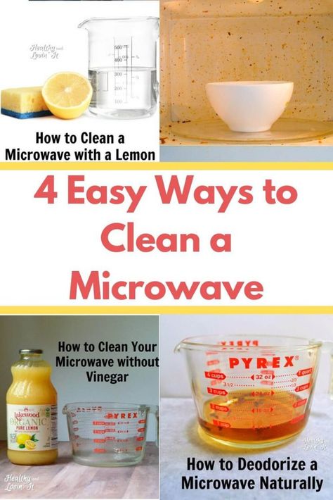 4 Really Easy Microwave Cleaning Hacks-Using Natural Ingredients Microwave Cleaning Hacks, Clean The Microwave, Clean A Microwave, Microwave Cleaning, Microwave Cleaning Hack, Easy Microwave Cleaning, Free Printable Cleaning Schedule, Free Printable Cleaning, Natural Cleaning Products Diy