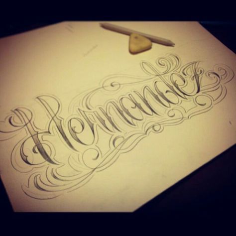 Hernandez by Hu$$ Hernandez Tattoo, Last Name Tattoos, Scripture Tattoos, Tattoo Fonts Alphabet, Word Drawings, Chicano Lettering, Web Tattoo, Calligraphy Tattoo, Tattoo Reference