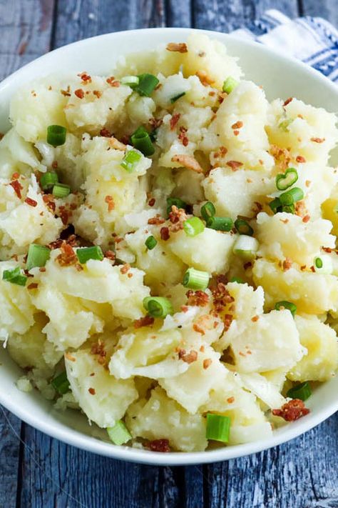 No Mayo Potato Salad No Mayo Potato Salad, Mayo Potato Salad, Cold Spaghetti Salad, Potato Salad No Mayo, Red Potato Salad Recipe, Good Fried Chicken, Fried Chicken Recipe Southern, Tomato Pasta Salad, Red Potato Salad