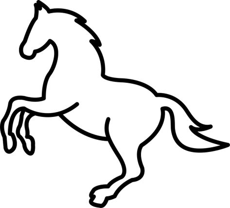 Easy Horse Drawing, Horse Outline, Idee Cricut, Happy Birthday Wishes Photos, Children Sketch, Handmade Paper Crafts, Horse Drawing, Horse Drawings, Outline Drawings