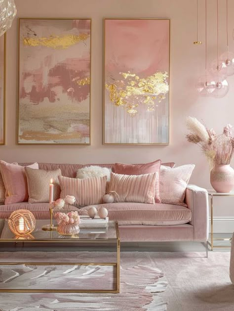 20+ Pink Color Room Design Delights for a Captivating Home • 333k+ Inspiring Lifestyle Ideas & Images Luxe Apartment Decor, Green Room Colors, Bright Room Colors, Paint Colors 2024, Modern Paint Colors, Hello Tuesday, Bright Room, Glamorous Decor, Girly Apartments