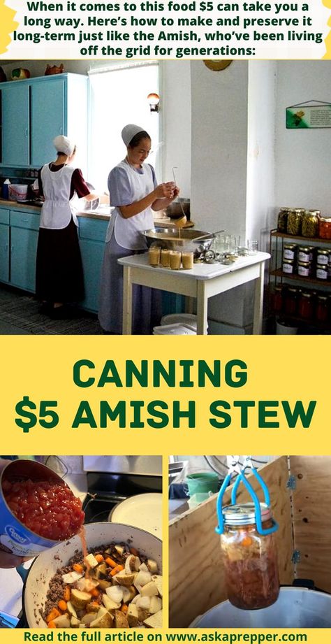 When it comes to this food $5 can take you a long way. Here’s how to make and preserve it long-term just like the Amish, who’ve been living off the grid for generations: Amish Canning, Easy Canning, Pressure Canning Recipes, Living Off The Grid, Low Acid Recipes, Home Canning Recipes, Canning Jam, Canning Food Preservation, Canning Tips