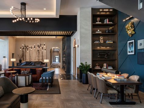 Luxury Hotels Near River Street | Thompson Savannah, by Hyatt Savannah Hotels, Inside Pool, Mindful Gray, Current Design Trends, The Great Escape, Modern Urban, Hospitality Design, Residential Design, Wall Color