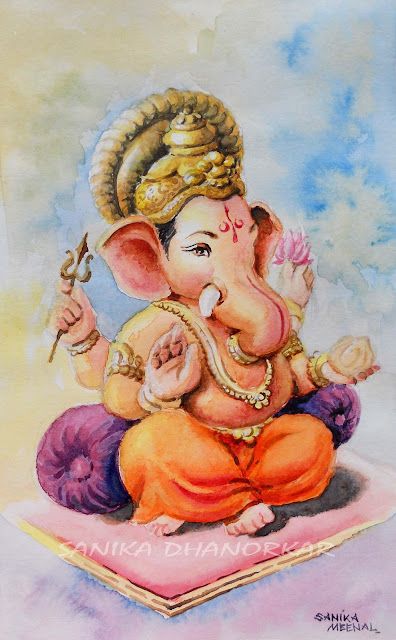 Ganpati Bappa Watercolor, Ganpati Drawing Watercolour, Ganapati Watercolor Painting, Ganesh Colour Pencil Drawing, Ganesha Drawing Watercolor, Watercolour Ganesha Painting, Ganesha Art Watercolor, Ganpati Bappa Watercolor Painting, Watercolor Ganesha Painting