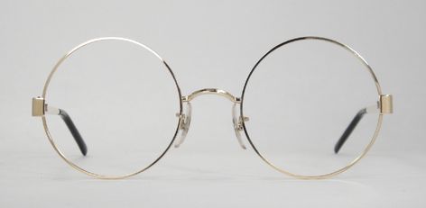 Round wire rim Big Round Glasses, Gold Round Glasses, Wire Frame Glasses, Wire Rimmed Glasses, Google Glasses, Circle Glasses, Gold Glasses, Four Eyes, Cute Glasses