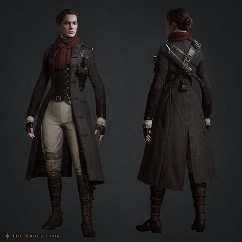 ArtStation - Isabeau infiltration Costume, Hisae 'Jo' Watanabe The Order 1886 Concept Art, The Order 1886, Arte Nerd, Knight Costume, Post Apocalypse, Armor Concept, Character Modeling, 3d Characters, Dieselpunk