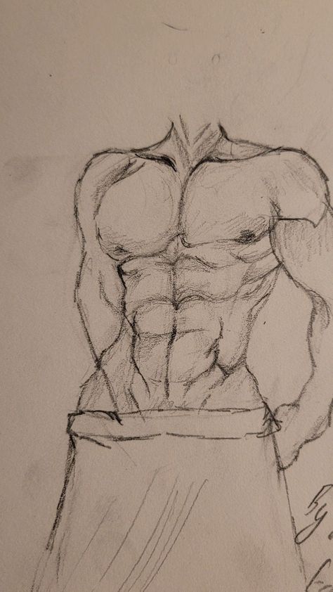 Male Chest Anatomy Drawing, Male Stretching Pose Reference Drawing, How To Draw A Ribcage, How To Draw Men Torso, How To Draw Man Anatomy, Sketches Of Men Bodies, Drawings Of Body Poses, How To Draw A Mans Torso, Body Drawing Male Sketch