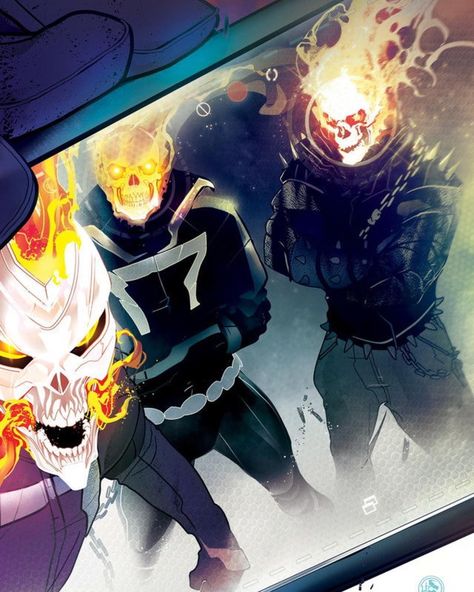 Ghost Riders Ghost Rider Tattoo, Ghost Raider, Ghost Rider Johnny Blaze, New Ghost Rider, Robbie Reyes, Johnny Blaze, Marvel Artwork, Arte Dc Comics, Marvel Comics Art