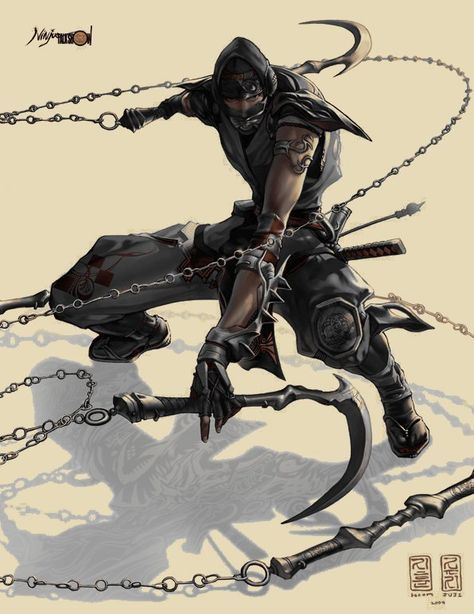 Like the Samurai, Ninjas were born into their profession and trained from childhood, studying survival and scouting skills, as well as information on poisons and explosives. Samurai Reference, Samurai Ninja, Rogue Assassin, Ronin Samurai, Poses Manga, Ninja Gaiden, Arte Ninja, Illustration Fantasy, Ninja Art