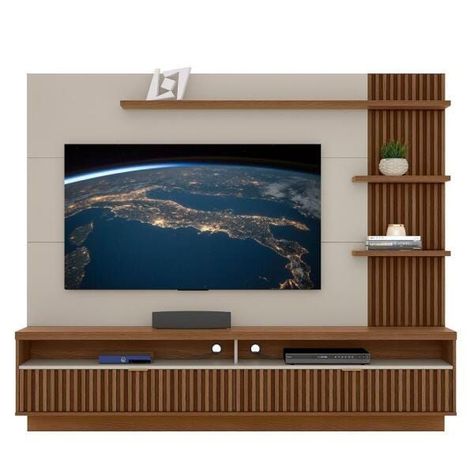 टीवी यूनिट, Tv Wall Design Luxury, Tv Cabinet Design Modern, Tv Wall Panel, Deco Tv, Lcd Panel Design, Modern Tv Room, Modern Tv Unit Designs, Wall Unit Designs