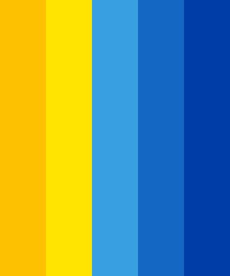 Blue Color Pallet, Blue Pallets, Yellow Palette, Hexadecimal Color, Blue Names, Yellow Colour Scheme, Blue Color Palette, Color Palette Yellow, Blue Palette