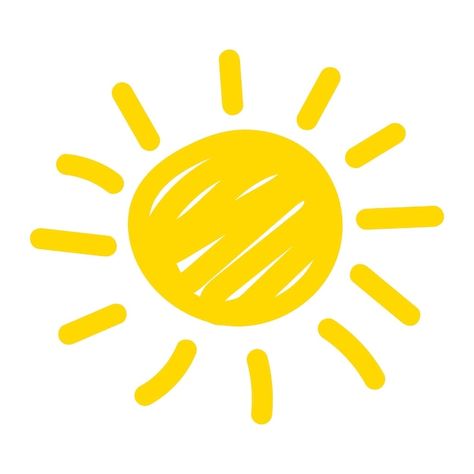 Summer Vector Illustrations, Cute Sun Drawing, Sun Drawing Design, Summer Illustration Design, Sun Illustration Art, Label Minuman, Doodle Sun, Draw Sun, Sun Doodle