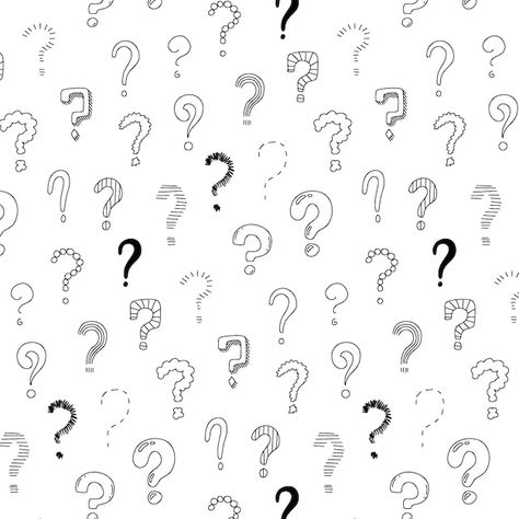 Free vector hand drawn question mark pat... | Free Vector #Freepik #freevector #question-pattern #question-mark-pattern #question-mark-background #hand-drawn-background Question Mark Wallpaper, Question Mark Aesthetic, Question Mark Art, Question Mark Tattoo, Question Background, Question Aesthetic, Question Mark Background, Question Mark Icon, Randy Cunningham Ninja Total