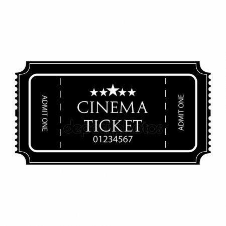 Ticket Cinema, Black Ticket, Deco Cinema, Movie Night Birthday Party, 80s Theme Party, Cinema Ticket, Black And White Movie, Arch Logo, Ticket Design