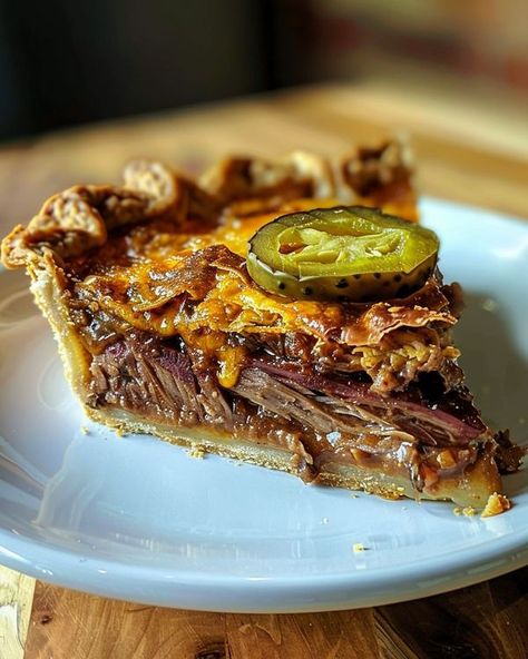 Brisket Jalapeno Cheese Pie, Pickle And Cheese, Beef Pies, Jalapeno Cheese, Thanksgiving 2024, Cheese Pie, Shredded Cheddar Cheese, Cheese Pies, Pot Pies