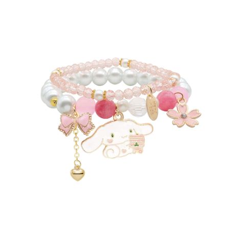 Kawaii, Elastic Beaded Bracelets, Kawaii Bracelet, Bracelets Cute, Crystal Bead Bracelet, Bracelet For Girls, Teen Jewelry, Bracelet Pack, Cute Bracelet