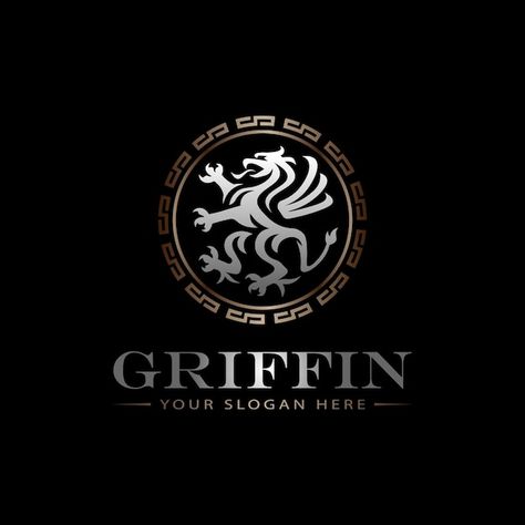 Griffin emblem with luxury style logo | Premium Vector #Freepik #vector #griffin #fashion-logo #phoenix-logo #phoenix Logo Phoenix, Griffin Logo, Griffin Art, Y2k Tattoo, Phoenix Logo, Lykan Hypersport, Crest Logo, Circle Logos, Field Hockey