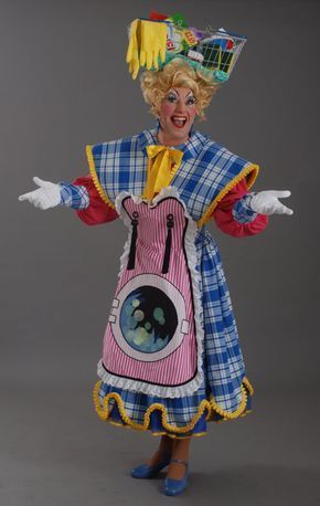 Pantomime Dame Costume, Aladdin Costume, Carnaval Costume, Pantomime, Theatre Costumes, Clown Costume, Stage Costume, Carnival Costumes, Fantasy Dress