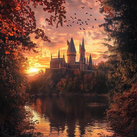 Martina | Not far to autumn 🍂 • Hogwarts Hogwarts castle Harry Potter Wizard Friends… | Instagram Hogwarts Autumn Aesthetic, Autumn Hogwarts, Harry Potter Car, Harry Potter Castle, Harry Potter Friends, Castle Background, Harry Potter Background, Image Halloween, Harry Potter Wizard