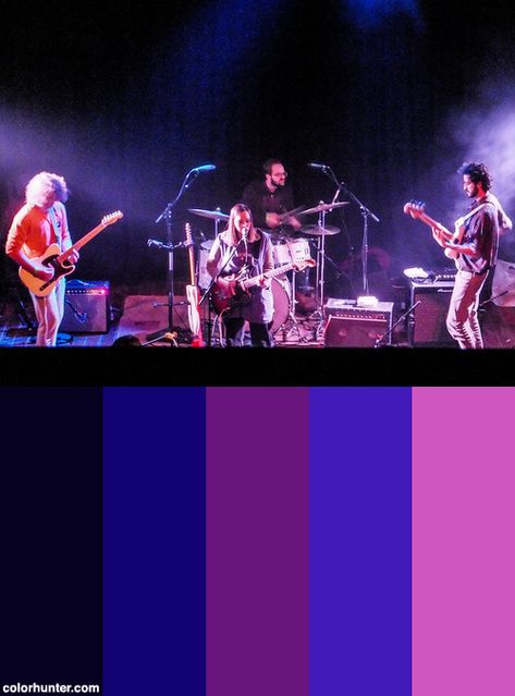 Rock Music Color Palette, Concert Color Palette, Rock N Roll Color Palette, Theatre Color Palette, Music Festival Color Palette, Techno Color Palette, Rock And Roll Color Palette, Music Color Palette, Soccer Mommy