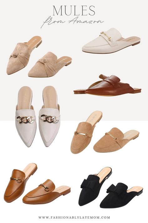 Mules Shoes Women, Types Of Mules Shoes, Mule Outfits Women Winter, Loafer Mules Outfit Work, How To Style Mules Work, Styling Mules Outfit Shoes, Women Mules Shoes, Tan Mules Outfit Work, Women’s Mules Outfit