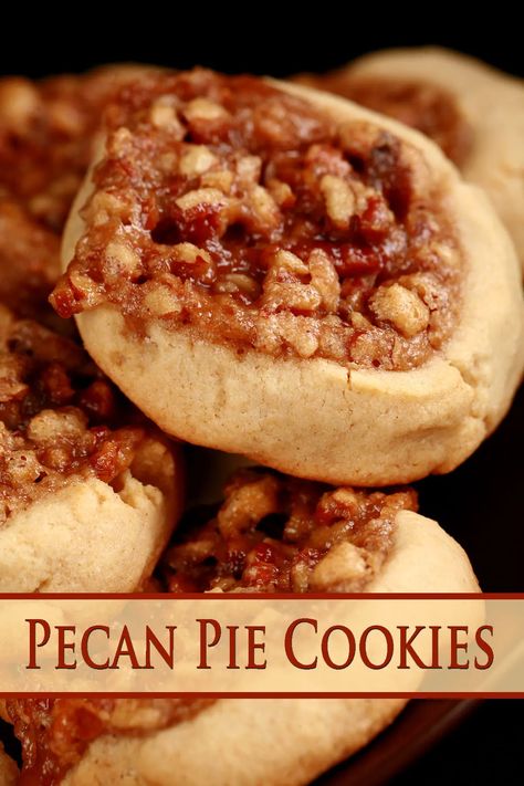 Pecan Pie Cookies Recipe, Pie Cookies Recipe, Pecan Pie Cookies, Birthday Cake Decorating Ideas, Apple Recipe, Pie Cookies, Lost 100 Pounds, Unique Cookies, Pecan Cookies