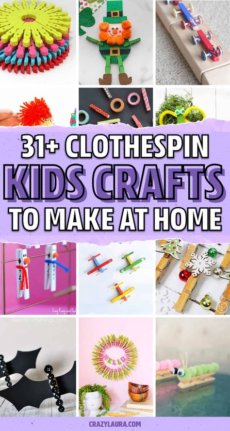 Christmas Craft With Clothes Pins, Easy Crafts With Clothes Pins, Craft With Clothes Pins, Crafts Using Clothes Pins, Closepin Craft, Mini Clothespin Crafts, Clothes Pin Crafts For Adults, Clothes Pin Crafts For Kids, Plastic Bead Crafts