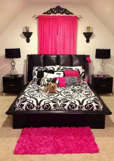 Girls room Post Reference, Girl Bedrooms, Pink Bedrooms, Teen Room Decor, Pink Bedroom, Decoration Inspiration, Awesome Bedrooms, Teen Room