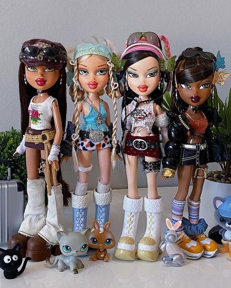 Bratz Core, Bratz Aesthetic Outfit, Y2k Bratz, Bratz Doll Outfits, Brat Doll, Bratz Girls, Bratz Inspired Outfits, Doll Aesthetic, Clueless Outfits