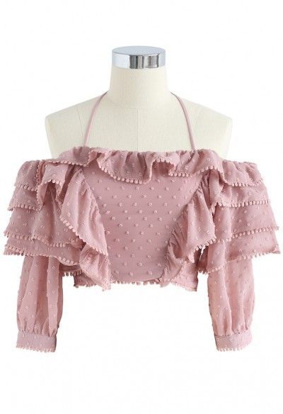 Pink Off Shoulder Top, Off Shoulder Crop Top, Pink Retro, Trendy Fashion Tops, Top Design Fashion, Shoulder Crop Top, Kpop Fashion Outfits, Indie Design, Blackpink Fashion