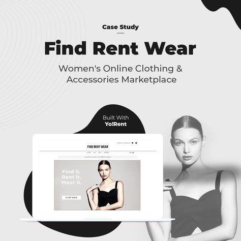 Checkout How Yo!Rent helped a UK based dress rental business to set up an online rental marketplace.  FIND RENT WEAR women's clothing & accessories marketplace case study  #CaseStudy #RentalBusiness #DressRental #RentalMarketplace Professional Attire, Dress Rental Business, Rent Clothes, Clothing Rental, Rental Business, Rent Dresses, Business Models, Dress Rental, Promotional Design