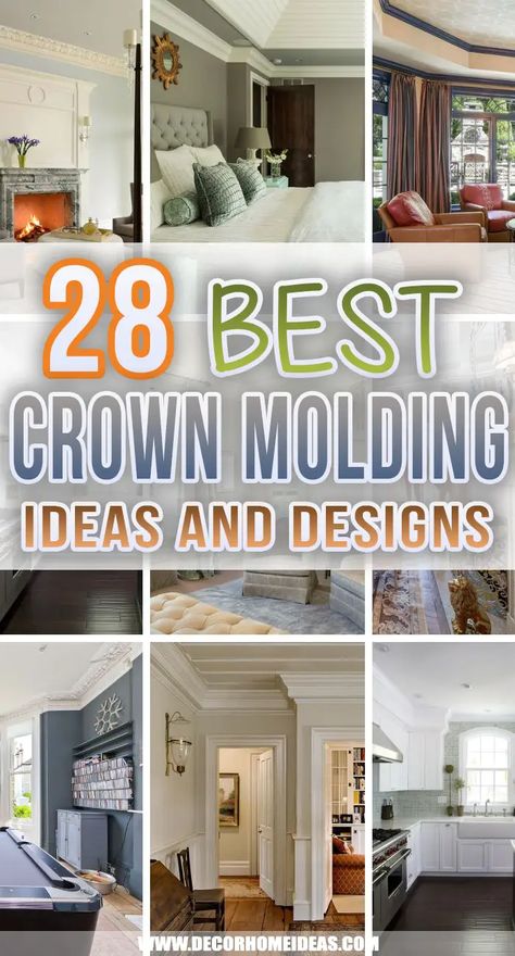 Interior Crown Molding Ideas, 3 Piece Crown Molding Ideas, Crown Molding In Basement, Crown Molding Before And After Master Bedrooms, Molding For High Ceilings, Small Room Crown Molding, Triple Crown Molding, Window Treatments For Windows With Crown Molding, Crown Molding In Kitchen Ceilings