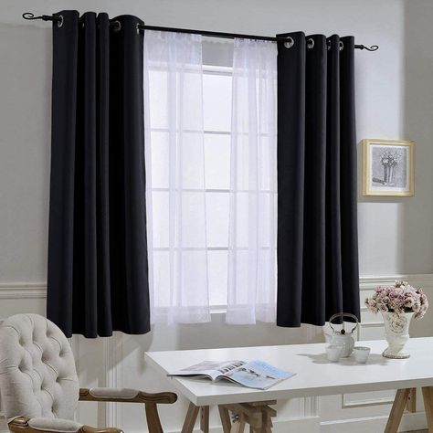 Grey Blackout Curtains, Blackout Curtains Bedroom, Curtains For Living Room, Blackout Drapes, Custom Drapes, Room Darkening Curtains, Grommet Curtains, Window Panels, Room Darkening