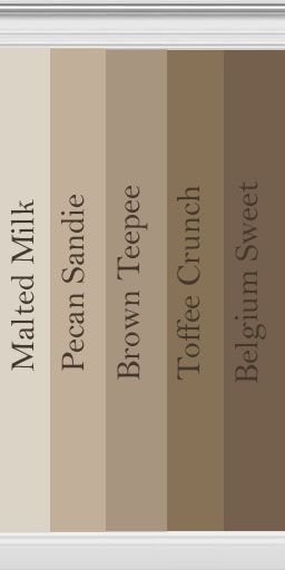 ModTheSims - Collection of brown walls inspired by Behr Paint Bilik Lelaki, Sims Collection, Brown Paint Colors, Interior Paint Colors Schemes, Beige Paint, Behr Paint, Bedroom Walls, Brown Paint, Brown Walls