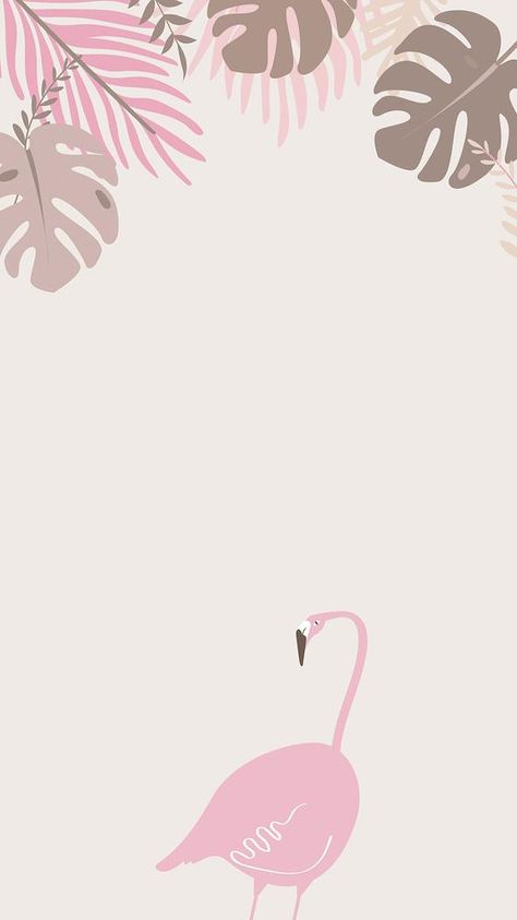 Pastel, Flamingo Wallpaper Iphone, Cream Background Aesthetic, Leaves Iphone Wallpaper, Aesthetic Flamingo, Flamingo Background, Iphone Wallpaper Pastel, Wedding Background Wallpaper, Pink Mobile