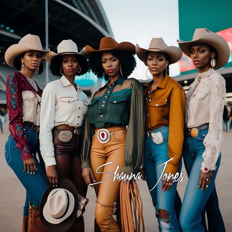 Cowgirl Outfits Black, Western Outfits Rodeo, Cowgirl Outfits Black Women, Black Cowgirl Outfit, Cowgirl Outfits For Women, Outfits Black Women, Black Cowgirl Boots, 90s Fashion Outfits Hip Hop Party, Cute Cowgirl Outfits