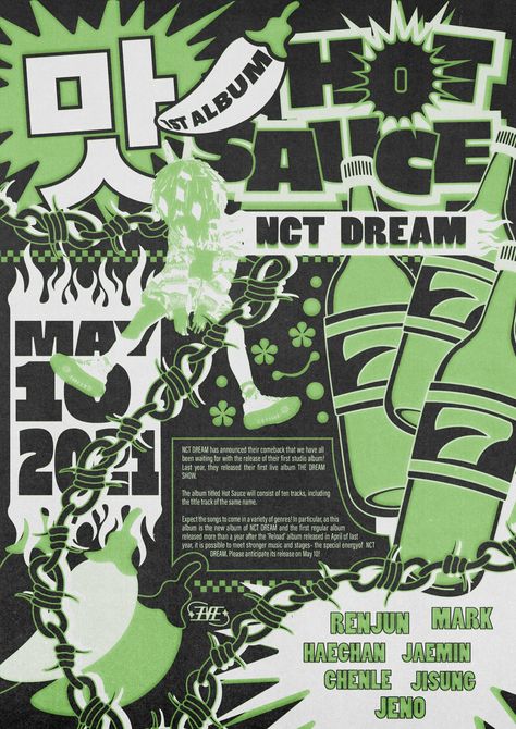 5e on Twitter: "#NCTDREAM: hot sauce 🌶… " Pop Posters, Lyric Poster, Blue Poster, Kpop Posters, Oui Oui, Picture Collage, Room Posters, Kpop Wallpaper, Graphic Design Posters