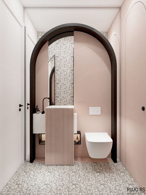 Wc Design, Modern Small Bathrooms, Luxury Master Bathrooms, Small Bathroom Vanities, Washroom Design, Arch Interior, Bathroom Design Decor, Guest Bathrooms, Toilet Design